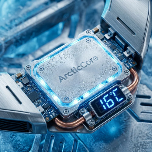 ArcticCore 5.0 | Next-Gen Semiconductor Neck Fan with Digital Display